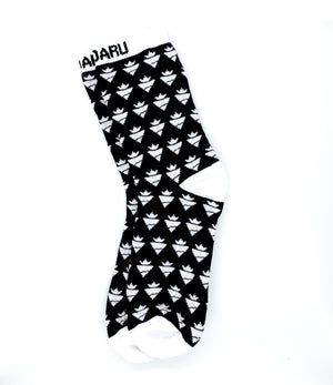 Blk&white king rise socks